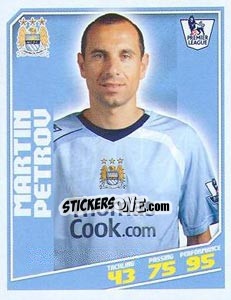 Figurina Martin Petrov - Premier League Inglese 2008-2009 - Topps