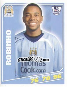 Sticker Robinho - Premier League Inglese 2008-2009 n. 210 - Topps
