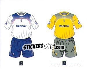 Sticker Bolton Wanderers Kits - Premier League Inglese 2008-2009 - Topps