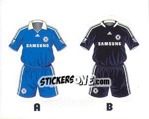Sticker Chelsea Kits - Premier League Inglese 2008-2009 n. 217 - Topps