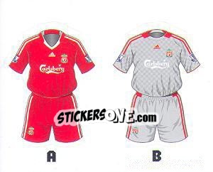 Sticker Liverpool Kits - Premier League Inglese 2008-2009 n. 221 - Topps