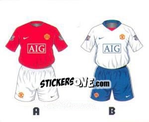 Sticker Manchester United Kits - Premier League Inglese 2008-2009 n. 223 - Topps