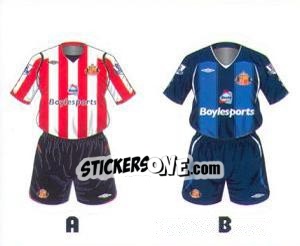 Cromo Sunderland Kits - Premier League Inglese 2008-2009 - Topps