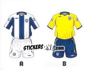 Sticker West Bromwich Albion Kits - Premier League Inglese 2008-2009 n. 230 - Topps