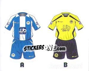 Sticker Wigan Athletic Kits - Premier League Inglese 2008-2009 n. 232 - Topps