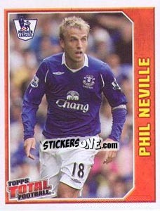 Figurina Phil Neville - Premier League Inglese 2008-2009 - Topps
