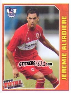 Cromo Jeremie Aliadiere - Premier League Inglese 2008-2009 - Topps