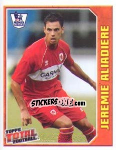 Figurina Jeremie Aliadiere - Premier League Inglese 2008-2009 - Topps