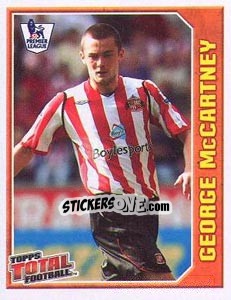 Figurina George McCartney - Premier League Inglese 2008-2009 - Topps