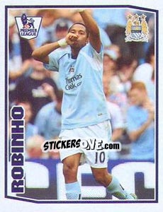 Figurina Robinho - Premier League Inglese 2008-2009 - Topps