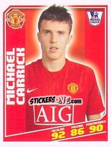 Sticker Michael Carrick - Premier League Inglese 2008-2009 n. 282 - Topps