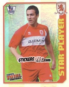 Sticker Stewart Downing (Star Player) - Premier League Inglese 2008-2009 n. 294R - Topps