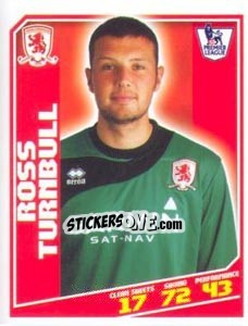 Sticker Ross Turnbull - Premier League Inglese 2008-2009 n. 296 - Topps
