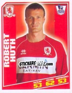 Sticker Robert Huth - Premier League Inglese 2008-2009 n. 297 - Topps
