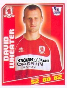 Sticker David Wheater - Premier League Inglese 2008-2009 - Topps