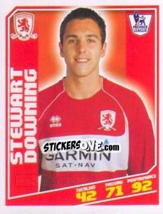 Sticker Stewart Downing - Premier League Inglese 2008-2009 - Topps