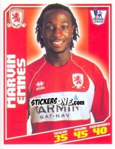 Sticker Marvin Emnes - Premier League Inglese 2008-2009 - Topps