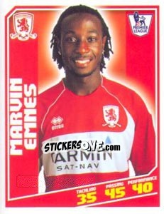 Figurina Marvin Emnes - Premier League Inglese 2008-2009 n. 305 - Topps