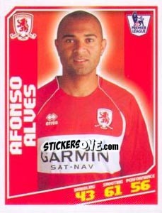 Figurina Afonso Alves - Premier League Inglese 2008-2009 - Topps