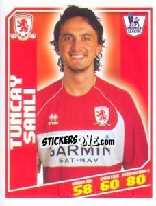 Sticker Tuncay Sanli - Premier League Inglese 2008-2009 - Topps