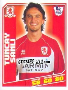 Sticker Tuncay Sanli - Premier League Inglese 2008-2009 n. 312 - Topps