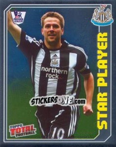 Figurina Michael Owen (Star Player) - Premier League Inglese 2008-2009 - Topps