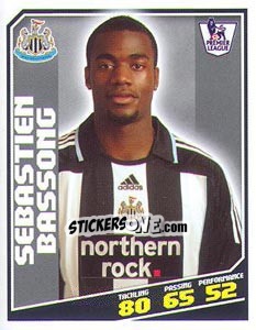 Sticker Sebastien Bassong - Premier League Inglese 2008-2009 n. 318 - Topps