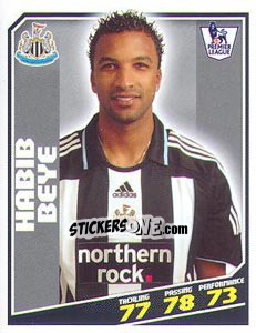 Cromo Habib Beye - Premier League Inglese 2008-2009 - Topps