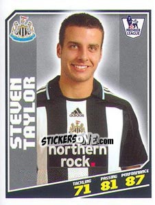 Figurina Steven Taylor - Premier League Inglese 2008-2009 n. 321 - Topps