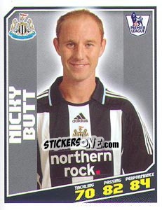 Sticker Nicky Butt - Premier League Inglese 2008-2009 - Topps