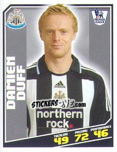 Sticker Damien Duff - Premier League Inglese 2008-2009 n. 325 - Topps
