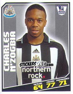Sticker Charles N'Zogbia - Premier League Inglese 2008-2009 - Topps