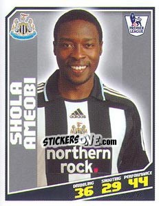 Cromo Shola Ameobi - Premier League Inglese 2008-2009 - Topps