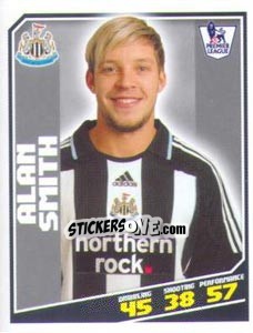 Sticker Alan Smith - Premier League Inglese 2008-2009 n. 332 - Topps