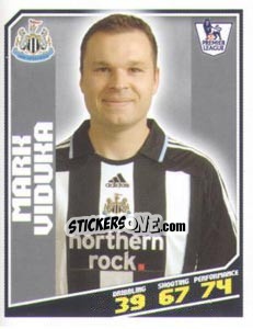 Sticker Mark Viduka - Premier League Inglese 2008-2009 n. 333 - Topps
