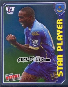 Sticker Jermain Defoe (Star Player ) - Premier League Inglese 2008-2009 n. 336 - Topps