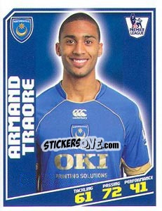 Sticker Armand Traore - Premier League Inglese 2008-2009 n. 340 - Topps