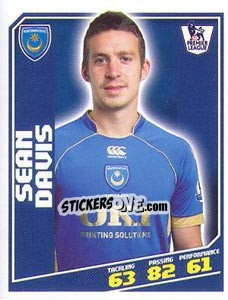 Sticker Sean Davis - Premier League Inglese 2008-2009 n. 345 - Topps