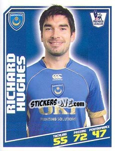 Sticker Richard Hughes - Premier League Inglese 2008-2009 n. 347 - Topps