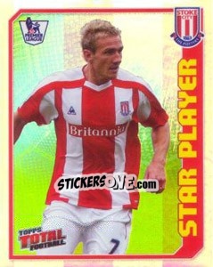 Sticker Liam Lawrence (Star Player) - Premier League Inglese 2008-2009 n. 357R - Topps