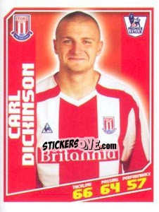 Cromo Carl Dickinson - Premier League Inglese 2008-2009 - Topps