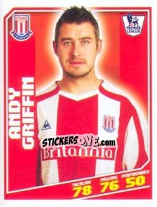 Sticker Andy Griffin - Premier League Inglese 2008-2009 n. 364 - Topps