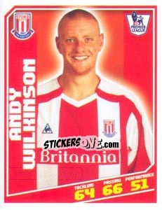 Sticker Andy Wilkinson - Premier League Inglese 2008-2009 n. 366 - Topps