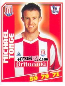 Sticker Michael Tonge - Premier League Inglese 2008-2009 n. 370 - Topps