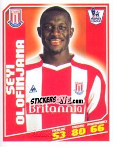 Cromo Seyi Olofinjana - Premier League Inglese 2008-2009 n. 371 - Topps