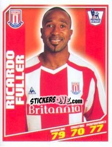 Figurina Ricardo Fuller - Premier League Inglese 2008-2009 - Topps