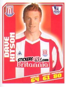 Sticker Dave Kitson - Premier League Inglese 2008-2009 n. 374 - Topps