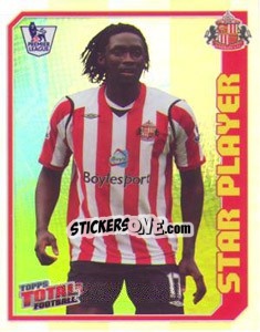 Sticker Kenwyne Jones (Star Player) - Premier League Inglese 2008-2009 n. 378R - Topps