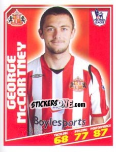 Sticker George McCartney - Premier League Inglese 2008-2009 n. 385 - Topps