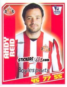 Figurina Andy Reid - Premier League Inglese 2008-2009 - Topps